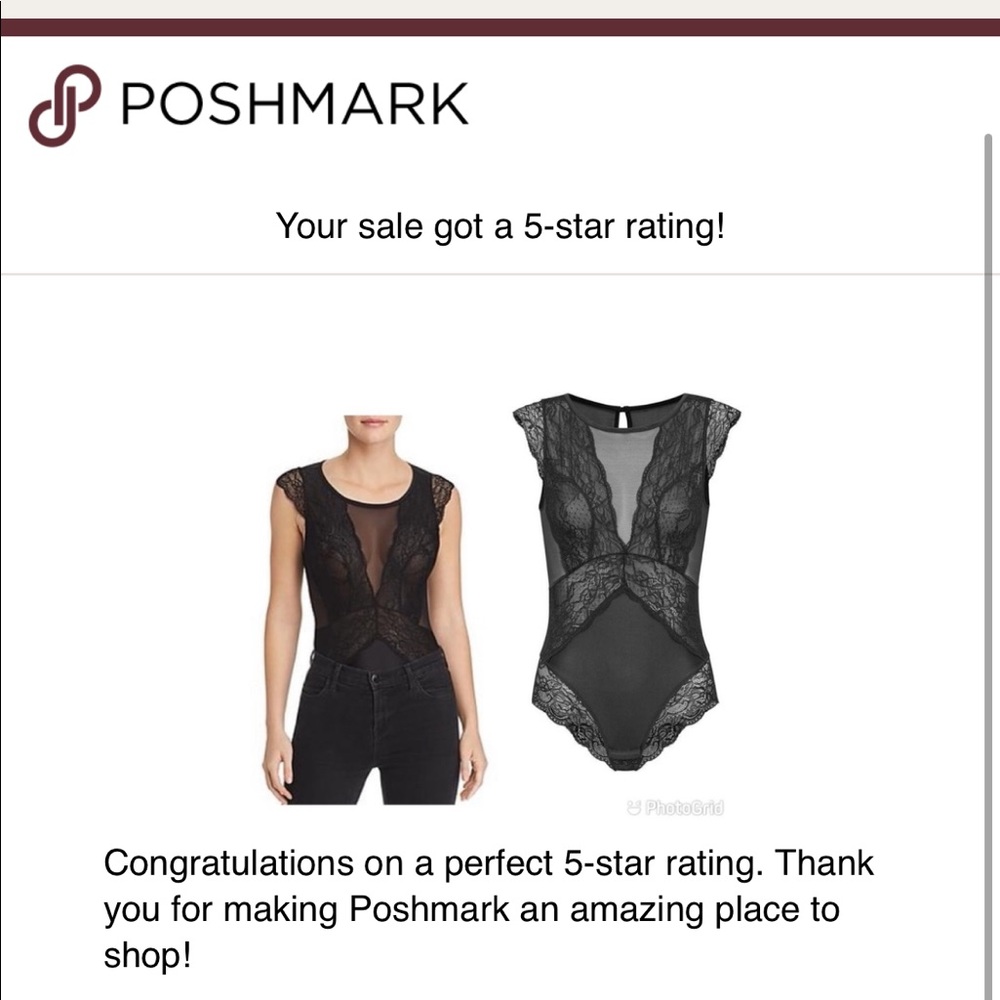 💓LAST ONE💓 Sam Edelman Black Mesh Cap Sleeve Bodysuit (S) - Picture 3 of 9